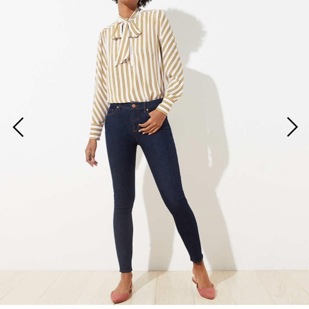 Three Petite LOFT Skinny Jeans